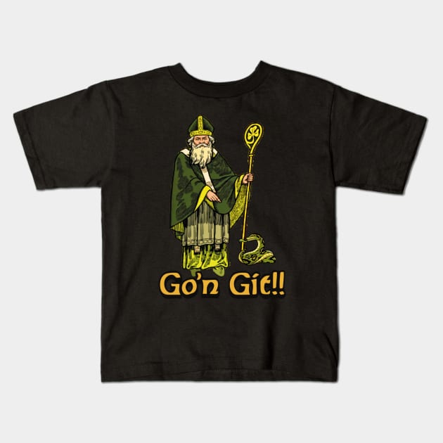 Go'n git st patrick Kids T-Shirt by Angelavasquez